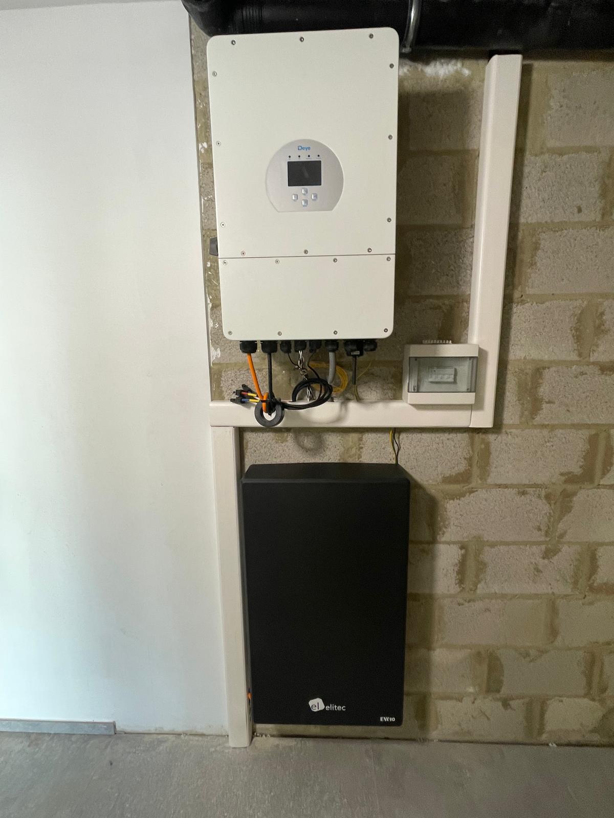 Installation photovoltaïque en façade arrière