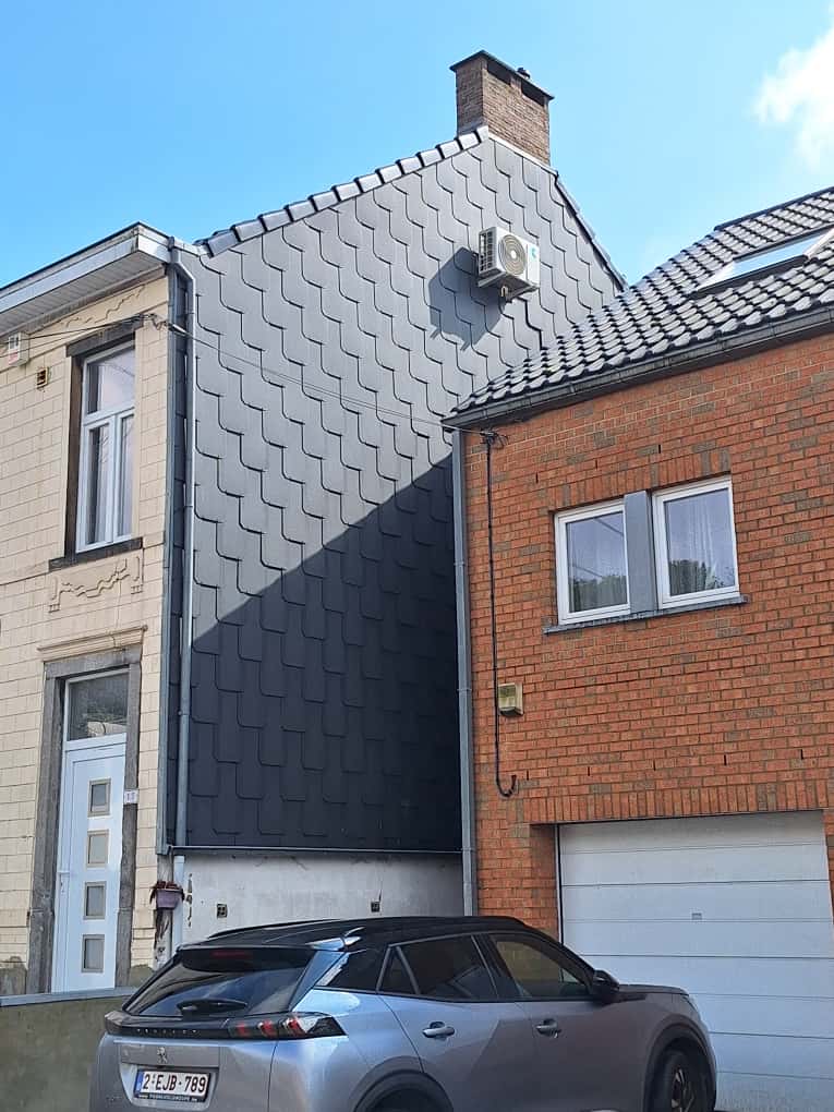Climatisation extérieure intégrée proprement